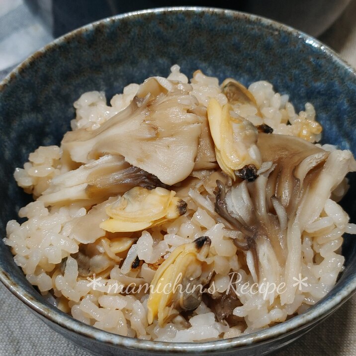 ストウブ ココハンM〜舞茸*あさりの炊き込みご飯